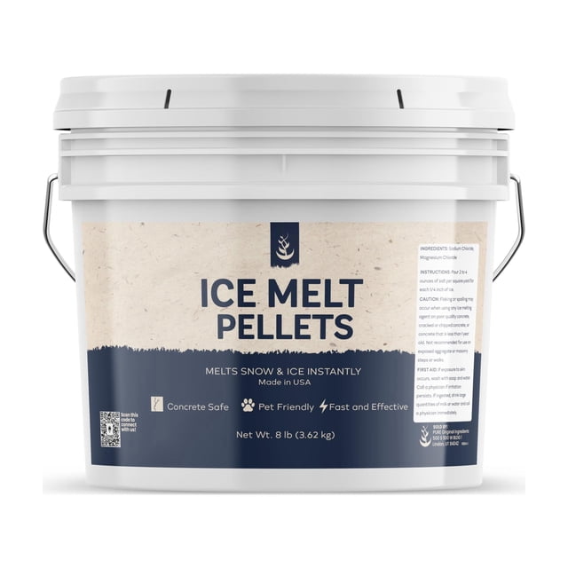 Pellets para derretir hielo, ingredientes puros y originales, 3,78 litros, acción rápida