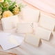 thumbnail image 5 of Tarjetas de saludo en blanco Uxcell, paquete de 50, decoraciones de favor, tarjeta en blanco plegable, tono dorado blanco, 5 of 5