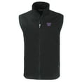 thumbnail image 2 of Men's Cutter & Buck  Black Washington Huskies Big & Tall Charter Eco Full-Zip Vest, 2 of 3