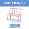 thumbnail image 6 of Delta Children Kids Windsor Bench, Pink, 6 of 12