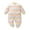 Beige, variant on OGLCCG Newborn Baby Onesie Outfit Suit Girls Boys Fuzzy Fleece Sherpa Jumpsuit Button Down Long Sleeve Romper Winter Warm Snowsuit Clothes 3-18M