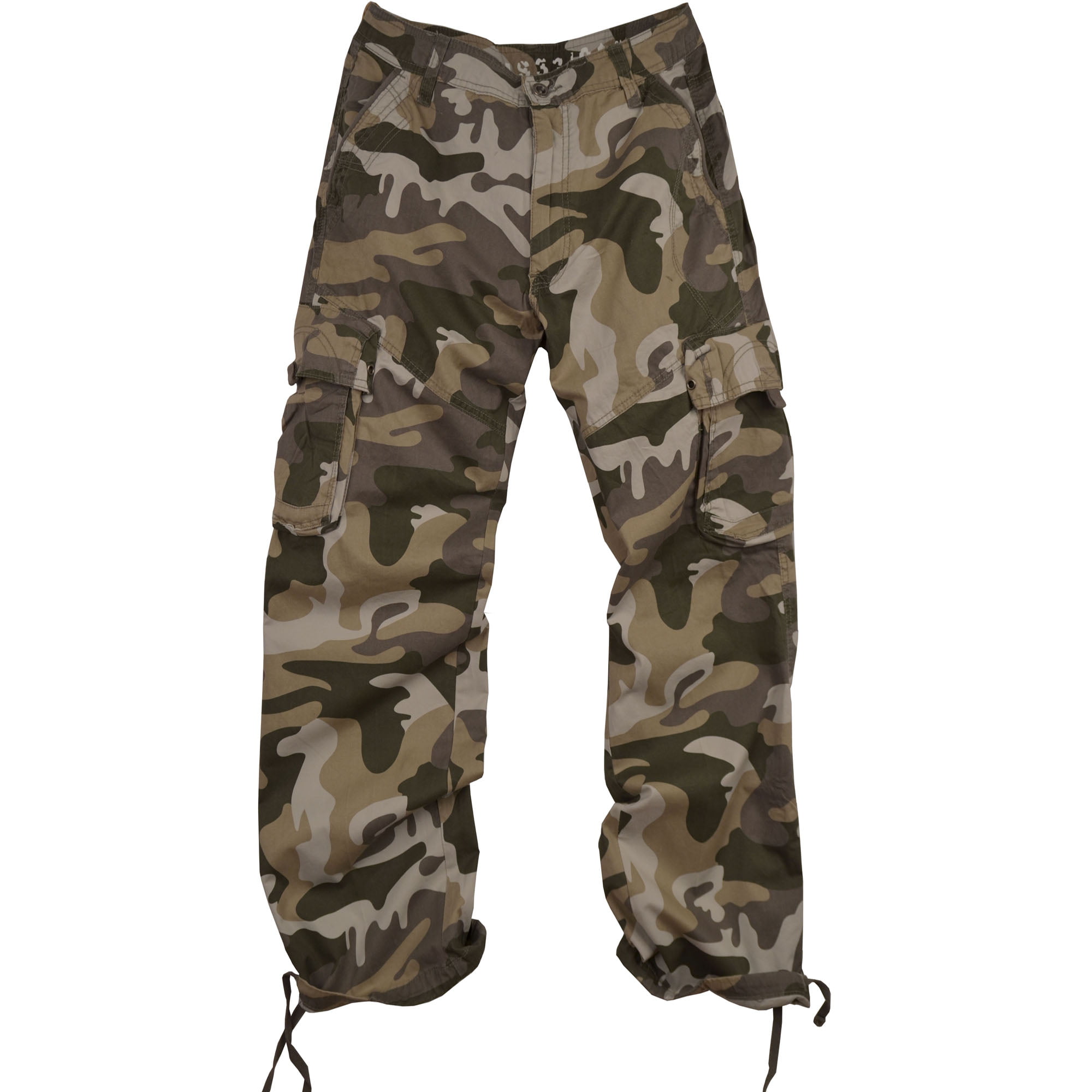 STONE TOUCH Men's Military-Style Cargo Dust-Khaki color Camo Pants ...