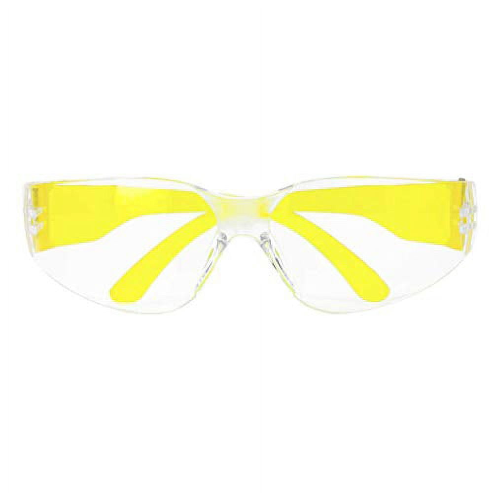 Safe Handler Hyline Safety Clear Lens Color Temple Glasses, Anti-Scratch (12 Pack)