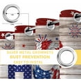 thumbnail image 6 of 4th of July Blackout Curtains for Bedroom/Living Room, Thermal Insulated Kitchen Curtains, Stars Striped Farmhouse American Flag Wood Grain Grommet Darkening Window Treatment Drapes 42"x63"x2, 6 of 8