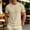 Beige, variant on VgaVtl Basic T Shirt for Men Short Sleeve Summer Plain Slim Casual Breathable Everyday Clothes for Men