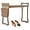Brown, variant on Foldable Garden Kneeler and Seat Bench with 2 Free Tool Pouch and 1 Gloves