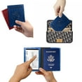 thumbnail image 2 of Fyrome Passport and Vaccine Card Holder Combo, Passport Holder with Vaccine Card Slot Waterproof, Synthetic Leather Passport Case Protector Cover with 3D Embossed Patterns for Men and Women, 2 of 6