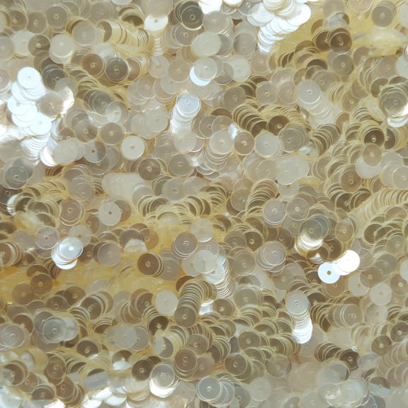 Antique Crystal Clear Sequins 6mm Luster Shine Made in USA