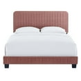 thumbnail image 6 of Modway Celine Channel Tufted Performance Velvet Full Platform Bed in Dusty Rose, 6 of 9