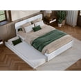 thumbnail image 5 of AFI Capri Full Solid Wood Platform Bed with Panel Footboard and Twin Trundle, White, 5 of 16