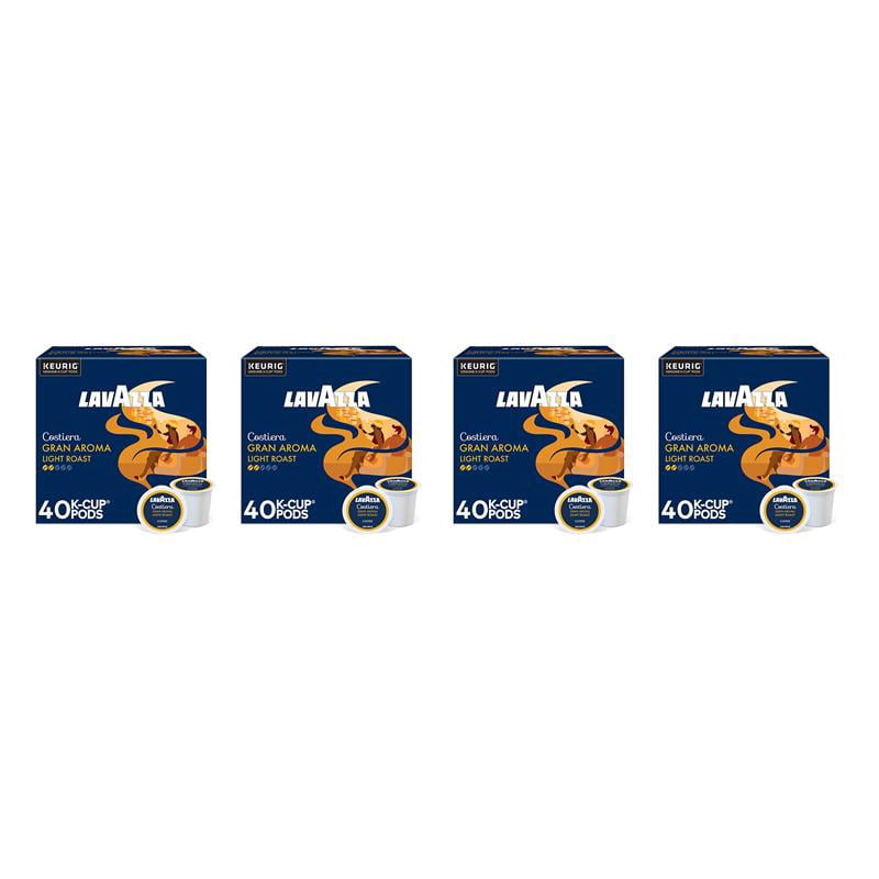 Lavazza Costiera Gran Aroma Keurig K-Cup® Pods, Light Roast, 100% Arabica (160 Pods)