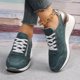 thumbnail image 2 of Zapatos para caminar de mujer, zapatos casuales de moda para mujer, zapatos deportivos con cordones, zapatos de suela gruesa para mujer, zapatos para correr de mujer, 2 of 6