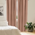 thumbnail image 2 of Ambesonne Geometric Curtains, Squares Rhombuses, Pair of 28"x95", Burnt Sienna Beige, 2 of 5