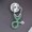 Green Silver, variant on MATROOY 1Pcs Stethoscope Brooch Pin Doctor Nurse Collar Lapel Button Badge Medical Gi-Green Gold