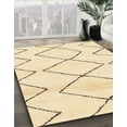 thumbnail image 3 of Ahgly Company Machine Washable Indoor Round Abstract Khaki Gold Area Rugs, 5' Round, 3 of 7
