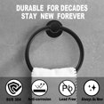 thumbnail image 4 of Orlif Hand Towel Holder,  Stainless Steel Towel Ring, Matte Black Finish, 4 of 5