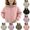 Pink, variant on Fancifize Full Zip Hooded Jacket for Girls with Pockets Long Sleeve Winter Coat Kids Cozy Lightweight Outerwear 3-12 Years