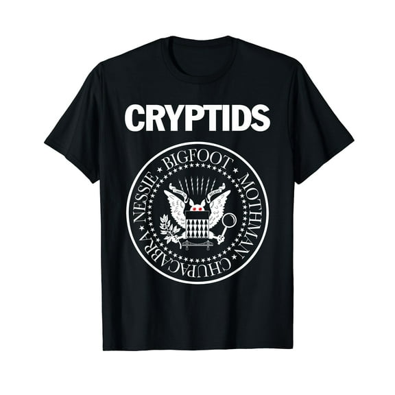 CRYPTIDS – Bigfoot Mothman Nessie Chupacabra Parody Punk T-Shirt