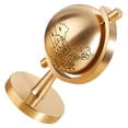 thumbnail image 4 of Small Globe Brass Globe Desktop Globe Decorative Rotating Globe with Base for Home, 4 of 7