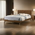 thumbnail image 7 of Soer King Size Platform Bed, Chevron Pattern, Solid Wood, Walnut Brown, 7 of 7