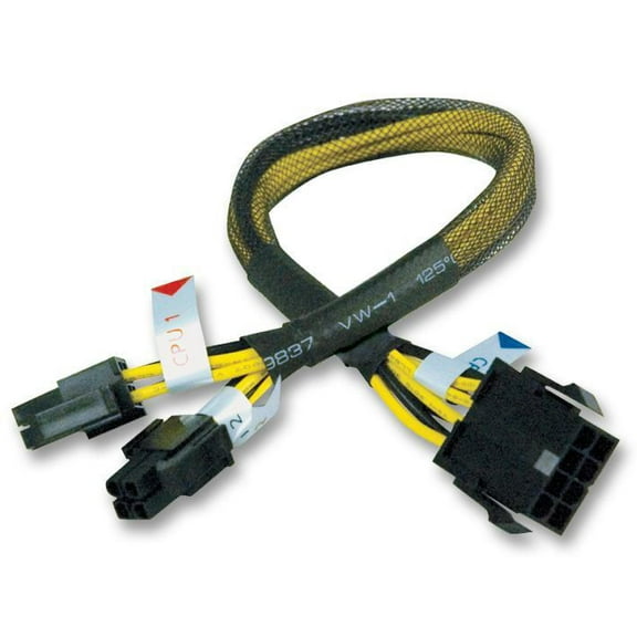 AKASA - 8 Pin Male to 8 Pin Female (2x4) PSU Extension Lead, 300mm