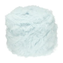 Uxcell 70yds Faux Fur Yarn,Fuzzy Yarn Crochet Fluffy Yarn Soft Chunky Polyester Plush Fur Eyelash,Sky Blue