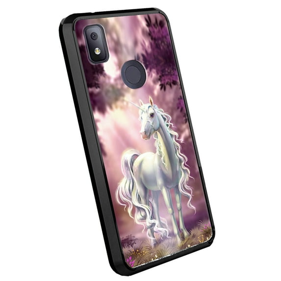 DALUX Ultra Slim PC-TPU Phone Case Compatible with T-Mobile REVVL 4 (2020) - Unicorn Fantasy