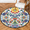 Multicolour 1, variant on CURLYOOT Round Rug 3ft Mexican Area Rug, Washable Circle Mat Non Slip Floor Carpet Mat, Ethnic Mexico Floral Soft Indoor Rugs for Entryway Living Room Dining Room Bedroom