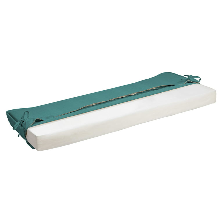 Arden Selections Outdoor Bench Cushion 18 x 46, Surf Teal 