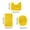 Yellow, variant on Bathroom Rugs Plush Thick Bath Mats Set of 3,Toilet Mats Universal Soft Comfortable Water Absorption Non-slip Thick Machine Washable,Carpet Microfiber Absorbent Bath Rug