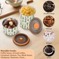 thumbnail image 6 of Watercolor Cactus Cacti Airtight Coffee Bean Canister 30oz Food Storage Containers with Lids For Gournd, Tea, Sugar, Flour, Rice, Cereal, Candy Cookie Jar, 6 of 8