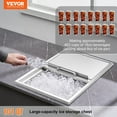 thumbnail image 3 of Drop-in Ice Chest, Stainless Steel, 27x18x21 Inch, Sliding Lid, Drain System, 40.9 QT for Keeping Beer, Wine, Beverages Cold, 3 of 7