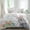 Gray, variant on Easter Set of 4 Bedding Quilt Covers, Easter Grey Bunny Spring Watercolor Eggs Butterflies 4-Piece Bed Sheet Set with Extra Soft Bed Sheets Quilt Cover Pillowcase, Full