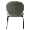 thumbnail image 5 of LeisureMod Celestial Mid-Century Modern Boucle Dining Side Chair with Powder Coated Iron Frame for Dining Room and Kitchen (Green), 5 of 5