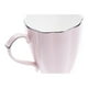 thumbnail image 1 of Taza de porcelana rosa con forma de calabaza, decoración de franjas doradas, taza de cerámica para café, latte, capuchino, té, regalo (401-500 ml), 1 of 6