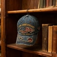 thumbnail image 6 of Textilo 250 Anniversary USA Hat, America 250th Anniversary Hat, 1776-2026 USA Flag Distressed Baseball Cap, Patriotic Tribute Hat Gift Honoring Patriots & Veterans Dark Blue, 6 of 10