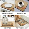 thumbnail image 3 of Coffee Bar Mat Accessories for Countertop Absorbent Hide Stain Rubber Backed Dish Drying Mats for Kitchen Counter Draining Pad Decor Gift Fit Under Coffee Maker Coffee Pot Espresso Machine (20x12in), 3 of 5