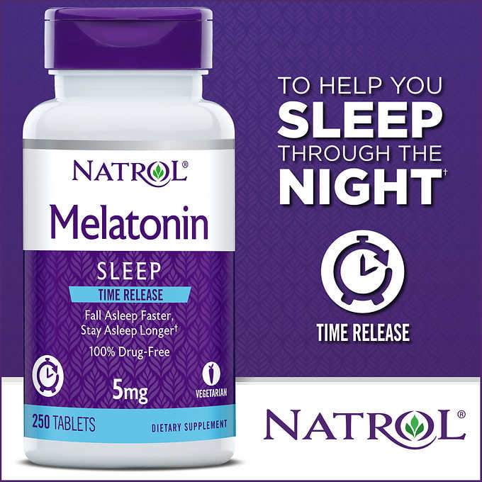 TIME RELEASE / DEPOT 5 mg MELAT0NIN von NATROL aus DE Tabletten 100 Veg 