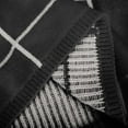 thumbnail image 7 of Sakmal Black Women Sweaters Turtleneck Oversized Knitted Plaid Sweaters for Women M, 7 of 7
