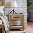 thumbnail image 2 of Grain Wood Furniture Loft Nightstand, Solid Wood with a Weathered Pine Finish, 2 of 6