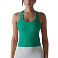 thumbnail image 1 of Timegard Yoga Tops for Women U Neck Sleeveless Racerback Stretch Workout Running Tank Top Solid Color, 1 of 8