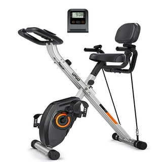 maxkare folding magnetic upright exercise bike