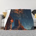 thumbnail image 1 of Balery Cowboy Boots Under Starry Sky Manta de Franela con Dibujo, Lujo Ultra Suave y Cálido, Antipelusa y Resistente a las Arrugas para Cama, Sofá, Camping -50"x40", 1 of 6