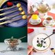 thumbnail image 5 of Juego de cucharas de postre de 8 piezas, cucharas de café, cucharas de azúcar, cucharas de helado, cucharas de mezcla, R, 5 of 5