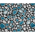 thumbnail image 4 of oneOone Polyester Lycra Teal Blue Fabric Giraffe Animal Skin Sewing Fabric By The Yard Printed Diy Clothing Sewing Supplies 56 Inch Wide, 4 of 4