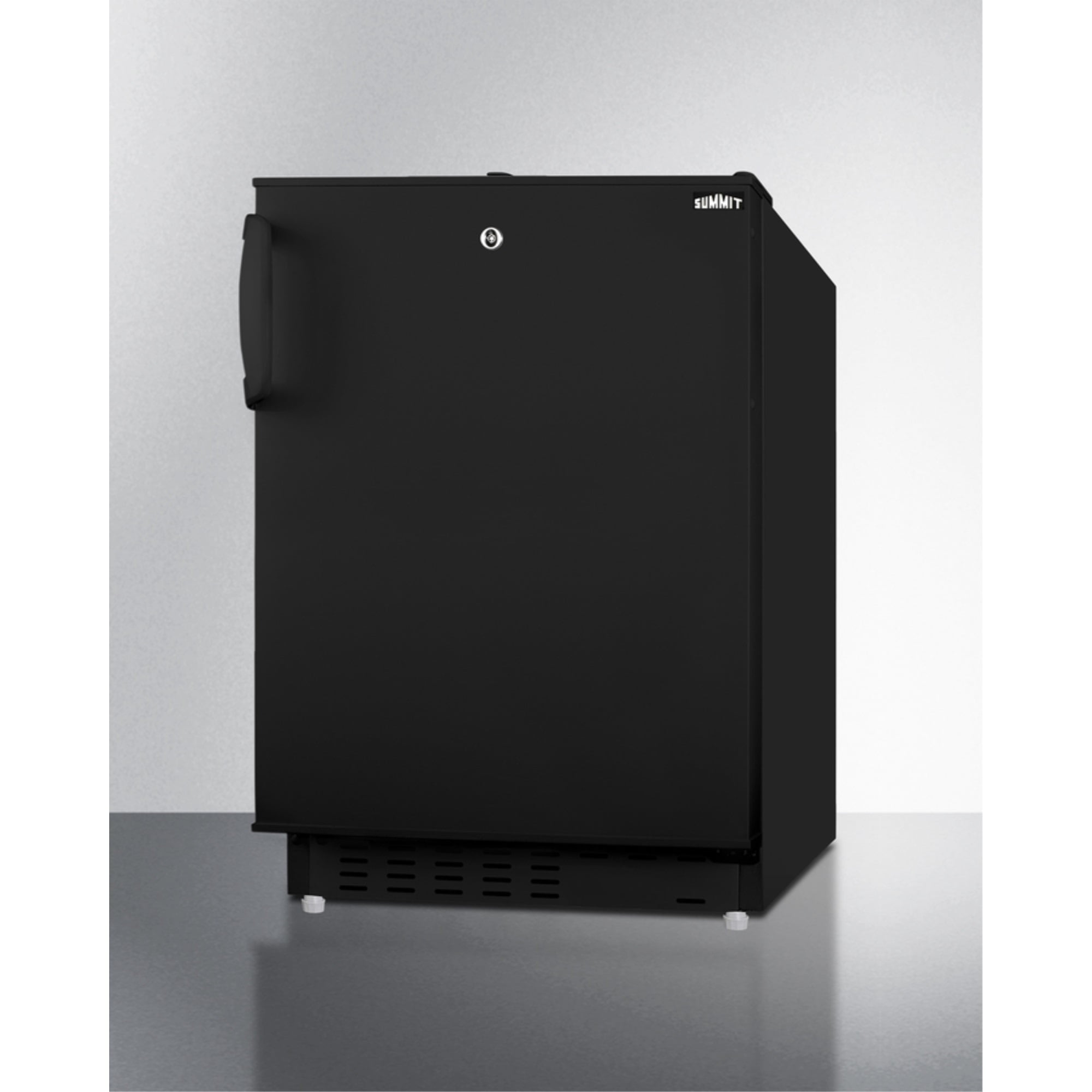 ADA compliant built-in or freestanding 20" wide refrigerator-freezer for residential use with lock