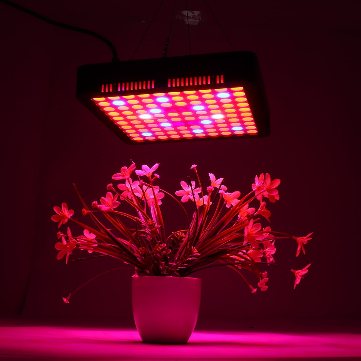 2PCS 2000W COB LED Grow Light Full Spectrum Lamp W/Cooling Fan Hydroponic Plants 