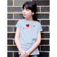 thumbnail image 2 of Red Heart Ladybug T-Shirt Juniors -Image by Shutterstock,  Small, 2 of 4