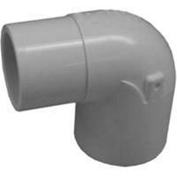 Genova Products 90 Degree Street Elbow Spigot x Slip - PVC - 1-1/2 In, White