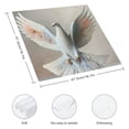 thumbnail image 3 of Werpe Bird Sculpture Polyester Cloth Napkins Washable Gift Party Dinner Decoration Set of 6 6 PCS, 3 of 7
